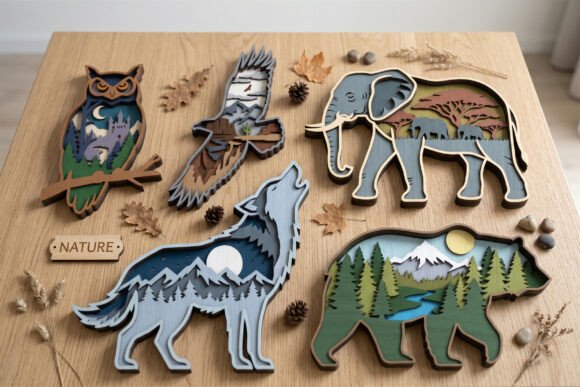 5 Layered Nature Animal 3D Mandala: A Designer's Guide
