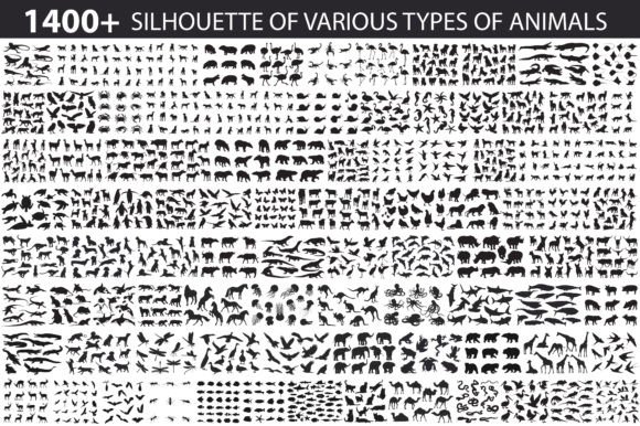 Animal Silhouette Big Set: Your Ultimate Design Resource