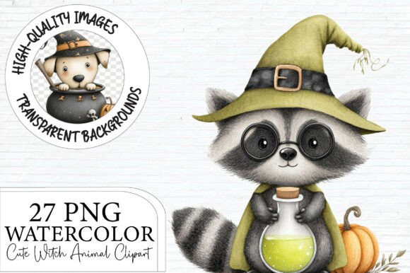 Cute Witch Animal Clipart: A Spellbinding Asset for Creative Projects