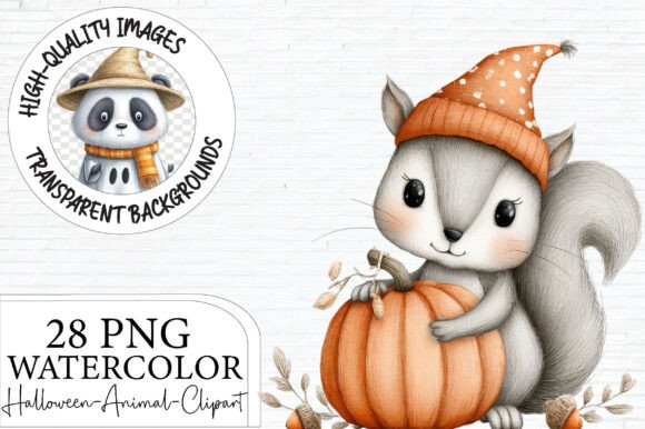 Halloween Animal Clipart: Spooky Design Assets