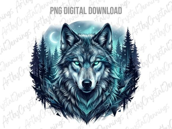 Mystic Wolf Forest Glow Animal PNG: A Guide for Creative Projects