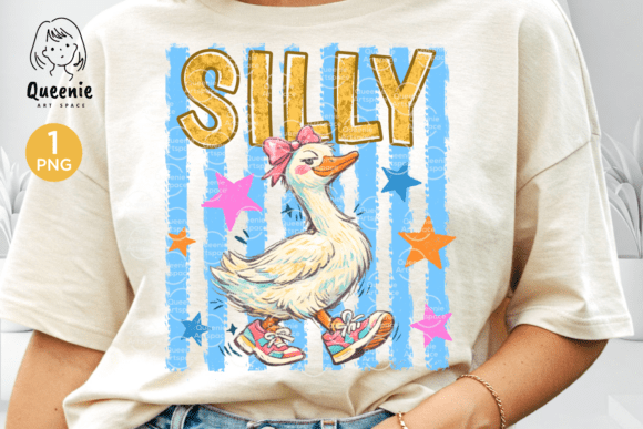 Silly Goose Retro Summer Animal: A Playful Design Asset