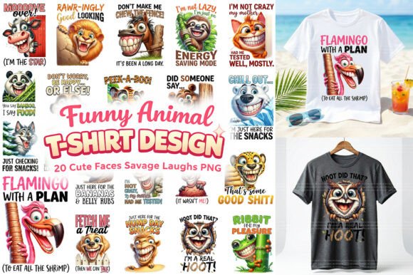 Unleash Your Brand's Wit with Sarcastic Funny Animal Sublimation