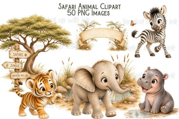 Unleashing Creativity: The Safari Animal Clipart Bundle