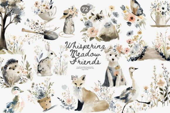 Woodland Nursery Animal Clipart Set: A Designer's Heirloom Toolkit